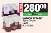Bacardi Breezer Spirit Cooler Cans-For 2 x 6 x 440ml