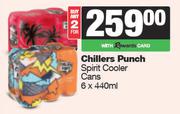 Chillers Punch Spirit Cooler Cans-For 2 x 6 x 440ml