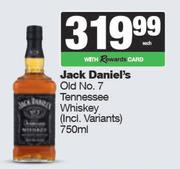 Jack Daniel's Old No.7 Tennessee Whisky-750ml