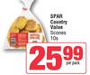 Spar Country Value Scones-10s Per Pack