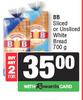 BB Sliced Or Unsliced White Bread-For 2 x 700g