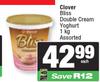 Clover Bliss Double Cream Yoghurt Assorted-1Kg