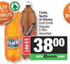 Fanta, Sprite Or Stoney Soft Drink Regular Assorted-For 2 x 2L