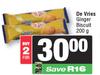 De Vries Ginger Biscuit-For 2 x 200g