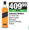Johnnie Walker 12 Year Old Black Label Blended Scotch Whisky-750ml