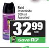 Raid Insecticide Assorted-300ml