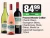 Franschhoek Cellar Chenin,Sauvignon,Chardonnay,Rose,Shiraz,Merlot Or Cabernet Sauvignon-750ml