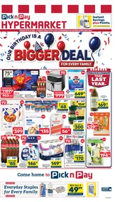 Pick n Pay Hypermarket Gauteng, North West, Free State : Our Birthday Is A Bigger Deal For Every Family (24 July - 06 August 2026)