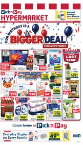 Pick n Pay Hypermarket KwaZulu-Natal : Our Birthday Is A Bigger Deal For Every Family (24 July - 06 August 2026)