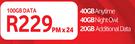 Vodacom Mobile Data-On 100GB Data
