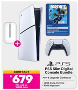 PS5 Slim Digital Console Bundle-On 100GB Data Free Huawei E5783 CAT7 MiFi Router
