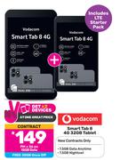 2 x Vodacom Smart Tab 8 4G 32GB Tablet-On 15GB Data