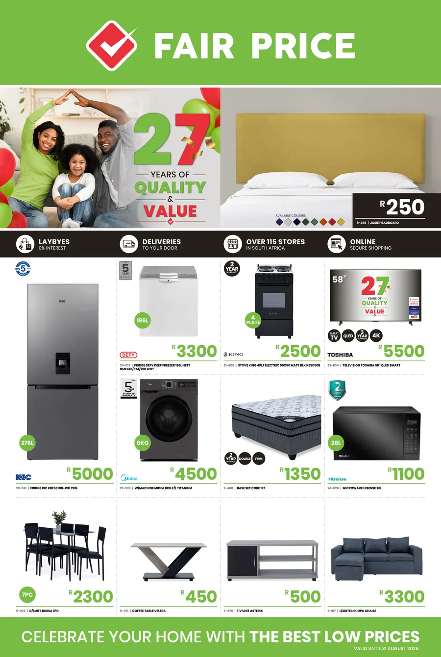 Fair Price : 27 Years Of Quality And Value (31 July - 31 August 2026)