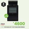 Univa 4 Plate + Utility Draw Blk Stove U116B-1/U116B 21-476