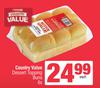 Country Value Dessert Topping Buns-6s