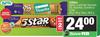 Cadbury Astros,Lunch Bar,P.S,Crunchie Or 5 Star-For 2 x 40g/44g/48g/48.5g