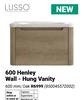Lusso 600 Henley Wall-Hung Vanity 600m (Oak) 850045575