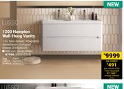 Lusso 1200 Hampton Wall-Hung Vanity 1m 850045581