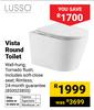 Lusso Vista Round Toilet (Wall-Hung, Tornado Flush) 850023855