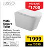 Lusso Vista Square Toilet (Wall-Hung, Tornado Flush) 850023865