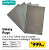 Multi Flor Galaxy Rugs 2m x 3m 488800-Each