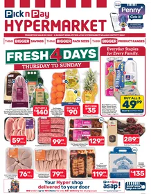 Pick n Pay Hypermarket Eastern Cape : Fresh 4 Days (30 July - 02 August 2026)