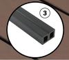 Naterial Composite Joist 240 x 5 x 3cm Black 81503439