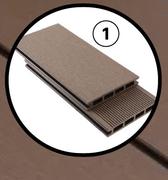Naterial Deckboard 240 x 14.5 x 2.1cm Choc 81503426