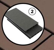 Naterial Deckboard 240 x 14.5 x 2.1cm Dark Grey 81503416