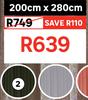 Inspire Curtain Kalpe Forest Dual Heading Tape (Gtht) 200 x 280cm 81492758