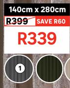 Inspire Eyelet Curtain Kalpe Black 140 x 280cm   81492764