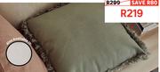 Inspire Lucile Cushion With Zip & Fringes 45 x 45xm 81458576