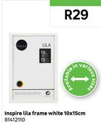 Inspire Lila Frame White 10 x 15cm 81412110