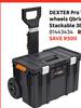 Dexter Pro Toolbox On Wheels Qbrick System 2 Stackable 81443434-38Ltr