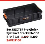 Box Dexter Pro Qbrick System 2 Stackable 100 81443431