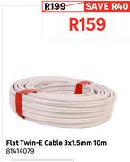 Flat Twin E Cable 3x1.5mm 10m 81414079
