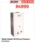 Alva 16L Hi/Low Pressure Water Heater 81458240