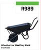Steel Tray Wheel Barrow (Black) 81506565