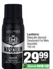 Lentheric Masculin Aerosol Deodorant For Men Assorted-150ml Each