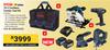 Ryobi 18V Cordless Kit Incl Circular Saw, Mouse Sander, Jigsaw, Driver Drill ,Battery&Charge XCB-8K 