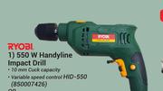Ryobi 550W Handyline Impact Drill HID-550 850007426-Each