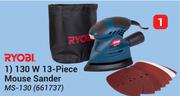 Ryobi 130W 13-Piece Mouse Sander MS-130 661737-Each
