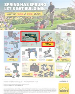 Builders Ryobi : Spring Has Sprung (03 August - 30 September 2026), page 1