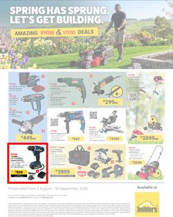 Builders Ryobi : Spring Has Sprung (03 August - 30 September 2026), page 1