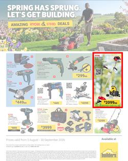 Builders Ryobi : Spring Has Sprung (03 August - 30 September 2026), page 1