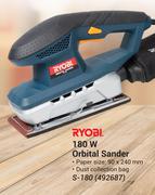 Ryobi 180W Orbital Sander S-180 492687-Each