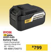 Ryobi 4000mAh Battery Pack XB-4000 734271