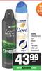 Dove Deodorant For Male Or Female Assorted-150ml Each