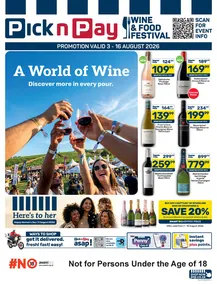 Pick n Pay : Discover More In Every Pour (03 August - 16 August 2026)