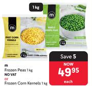 M Frozen Peas 1Kg Or Frozen Corn Kernels 1Kg-Each